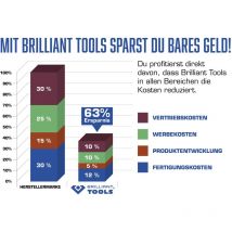BT010913 - Chiave a forchetta doppia, 25 x 28 mm - Brilliant Tools