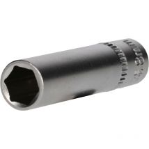 Brilliant Tools - Douille 6 pans 1/4', version longue, 8 mm