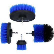 Juego de accesorios de cepillo para taladradoras, 4 pzs