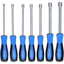 Juego de destornilladores de llave de vaso, 7 pzs, 5 - 12 mm