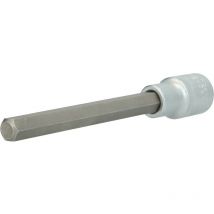 Llave de vaso con punta de 1/2' con hexágono interior, longitud 140 mm, 10 mm