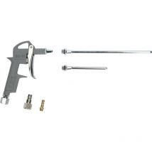 Brilliant Tools - Pistola per aria compressa, compresi 3 ugelli intercambiabili