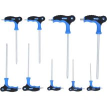 T-Griff-Torx mit Stirnlochbohrung-Winkelstiftschlüssel-Satz, 9-tlg. - Brilliant Tools