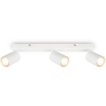 Briloner - Spot de plafond, orientable, on/off via interrupteur mural, blanc, dimensions: 15,5x5,5x44 cm