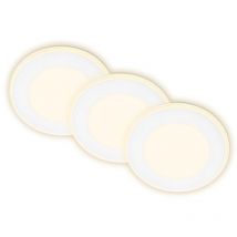 3er Set led Einbaustrahler led Einbauleuchten Spots 3 Schaltstufen warmweiß
