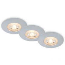 Led Einbauleuchten, chrom-matt, IP65, 3xLED/5W