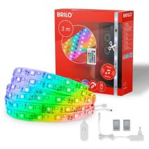 Brilo - ner Leuchten magic - led Bänder - 2311090 - rgbic Digitale Farben - Musiksensor - Kürzbar - Inkl. Fernbedienung - 300 x 10 cm (LxB)