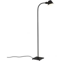 Ner Leuchten - Stehlampe flexibel, Stehleuchte verstellbar, Kippschalter, 1x E27 Fassung max. 10 Watt, inkl. Kabel, Schwarz, 152 cm - Brilo