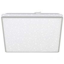 Plafoniera Lino Brilo ner 27x27cm Cielo Stellato Bordo Cromo 15W 4000K