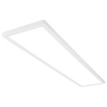 Briloner - Tava led Plafonnier 98cm, plat, lumière indirecte, lumière blanc neutre, blanc, 98 x 20 x 3 cm