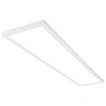 B.k.licht - Briloner Tava led Plafonnier 98cm, Plat, Lumière indirecte, Lumière blanc neutre, Blanc, 98 x 20 x 3 cm