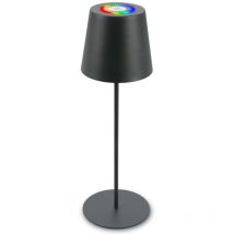 Tischlampe Akku Tischleuchte Kabellos Touch buntes rgb+w Licht höhenverstellbar