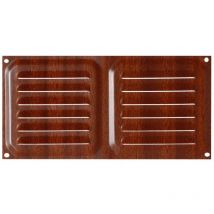 B70230Z - Griglia di ventilazione in legno scuro, 10 x 20 cm - Brinox