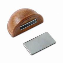 Aimant de retenue stoppeur adh bois – Butoir et butée de porte – Matières, Forme, Mode de fixation, Quantité par pack, Finition métal