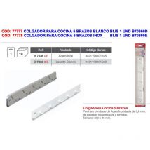Brinox Handtuchhaken 5-armig aus Edelstahl – Küchenaufhänger für Utensilien – modernes Design – 8421196101555