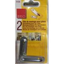 5134 - 2 x Montageschlüssel für Schelle - Metall - Brio