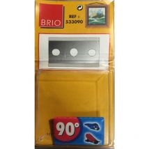 533090 - 5 cuchillas de corte biseladas de 90° - Gris - Brio