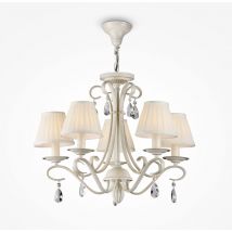 Maytoni - Brionia Lámpara de Araña E14x5 40W Blanco Metal 58 cm IP20 Clásica