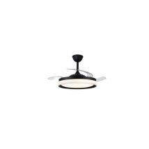 Brisa Eco Schwarzer 45W 4400Lm CCT-LED-Ventilator mit einziehbaren Flügeln
