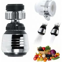 Brise Jet Robinet, Adapté pour Robinet de 1822 mm,Embout Robinet Orientable 360°,Accessoire de Robinet pour Embout Robinet Cuisine,Jet Ventilé Et Jet