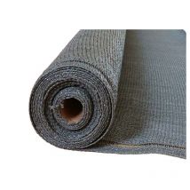 Maillestore - Brise-vue 100% - Gris anthracite - 270gr/m² - Boutonnières Gris foncé 1.8m x 10m