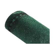 Brise-vue 100% - Vert/Noir - 300gr/m² - Boutonnières Vert/Noir 2m x 25m