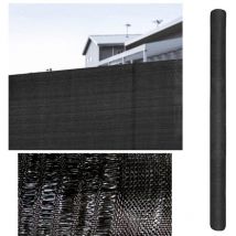 Rouleau De Brise Vue 1X5 m 100% Polyamide Occultation 80% Noir