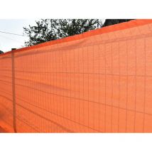 Maillestore - Brise-vue 90% - Orange - 185g/m² - Boutonnières 2m x 20m Orange