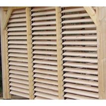 HABRITA Kit 3 Panneaux Ventelles - Sapin du Nord - Exclusivement pour Ombra