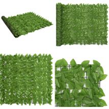 Brise-vue de balcon avec feuilles vert 300x150 cm - Écran De Balcon - Brise Vue - Intimité Balcon - Décoration Extérieure - Protection Solaire - Home