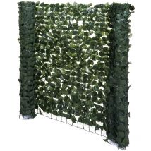 Brise-vue de balcon T811, brise-vue de haie de hêtre bardage coupe-vent, 300x150cm foncé