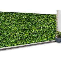 Brise vue occultant 1,2 x 10 m imprimé feuillage 160 gr/m²