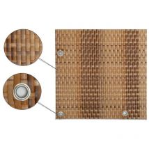 Gardeneas - Panel Ratán pour balcon ou clôture (brun et beige) 100x500 cm