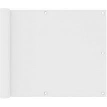 Bonnevie - Brise vue pour balcon - Brise vent Écran de jardin Blanc 75x300 cm Tissu Oxford BV243617