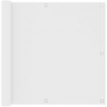 Bonnevie - Brise vue pour balcon - Brise vent Écran de jardin Blanc 90x300 cm Tissu Oxford BV431756