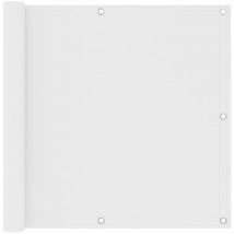 Bonnevie - Brise vue pour balcon - Brise vent Écran de jardin Blanc 90x500 cm Tissu Oxford BV304359
