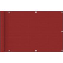 Bonnevie - Brise vue pour balcon - Brise vent Écran de jardin Rouge 90x400 cm pehd BV206684