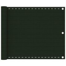 Brise vue pour balcon - Brise vent Écran de jardin Vert foncé 75x300 cm PEHD BV866703
