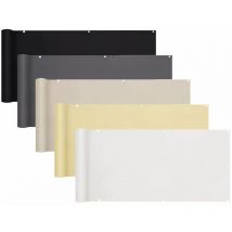 Salcar - Sekey Brise-Vue pour balcon pes, 75 x 600cm, Beige