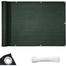 Casa Pura - Brise-vue pour balcon Vert 90 x 500 cm