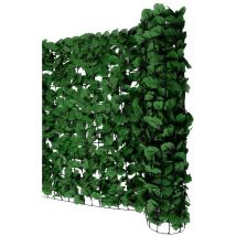 Mendler - Brise-vue pour balcon N77, brise-vue pour balcon terrasse clôture 500x150cm feuille foncée