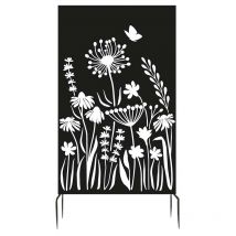 Esschert Design - Brise vue treillis en fer Motif floral