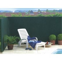 Brise vue vert en maille plastique 100% occultant 1 x 25 m tandem - Nortene