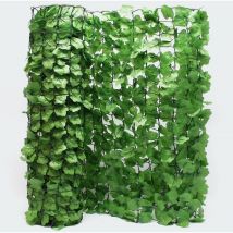 Le Poisson Qui Jardine - Haie Artificielle - Clôture Feuillue. Idéal brise vue l : 3m h : 1m - Vert