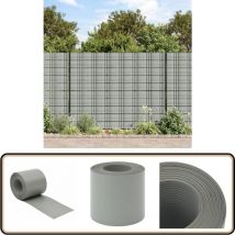 Brises-vues de jardin 10 pcs gris pierre 252,5x19 cm pvc - Brise Vue Jardin - Clôture Décorative - Écran D'intimité - Pare-vue Extérieur - Protection