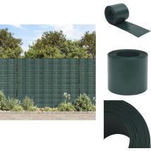 Brises-vues de jardin 10 pcs vert 252,5x19 cm PVC - Brise Vue Jardin - Clôture Décorative - Paravent Extérieur - Écran De Confidentialité
