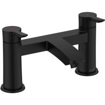 Apelo Bath Filler Black Bath Filler Mixer Tap with Ceramic Discs - Bristan