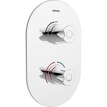 Artisan Recessed Concealed Shower Valve Dual Handle - Chrome - Bristan