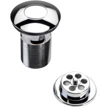Bristan W BATH05 C Round Push Button Bath Waste Slotted C