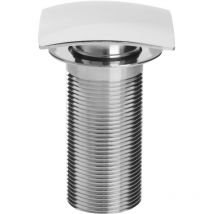 Bristan - Square Clicker Basin Waste Chrome - Unslotted (For Basins with No Overflow)